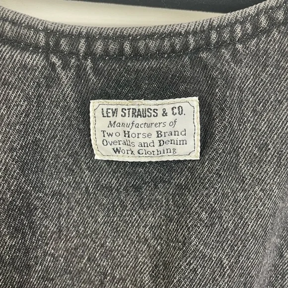 Levi’s Black Jean Dress Large Women’s - Picture 5 of 7